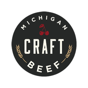 Michigan Craft Beef logo showcasing local agriculture and artisanal quality.