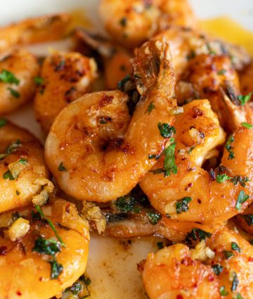 Garlic Butter Fried Shrimp with Lemon, a savory appetizer bursting with flavor and freshness.