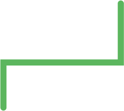 Stylish green geometric design representing growth and direction in a minimalist aesthetic.
